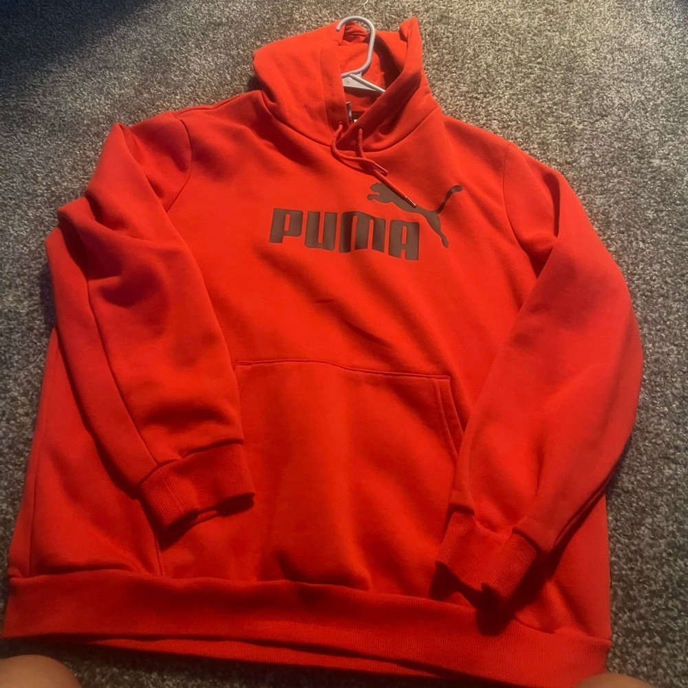 Red puma hoodie